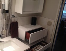 Cabinetry White and Redwood