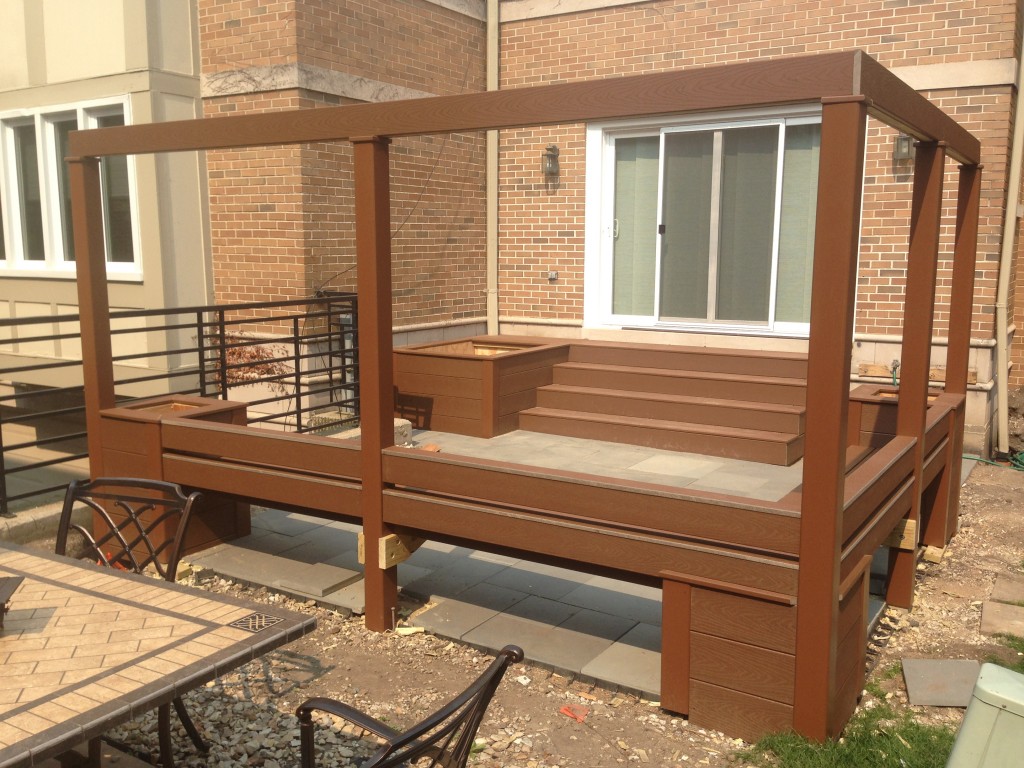 TREX deck porch built out