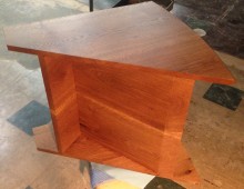 Oak Wedge Table